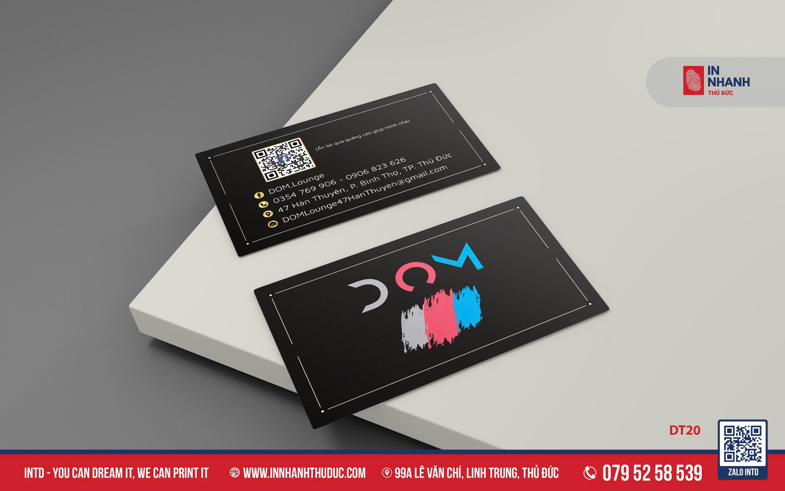 Danh Thiếp tone đen cao cấp