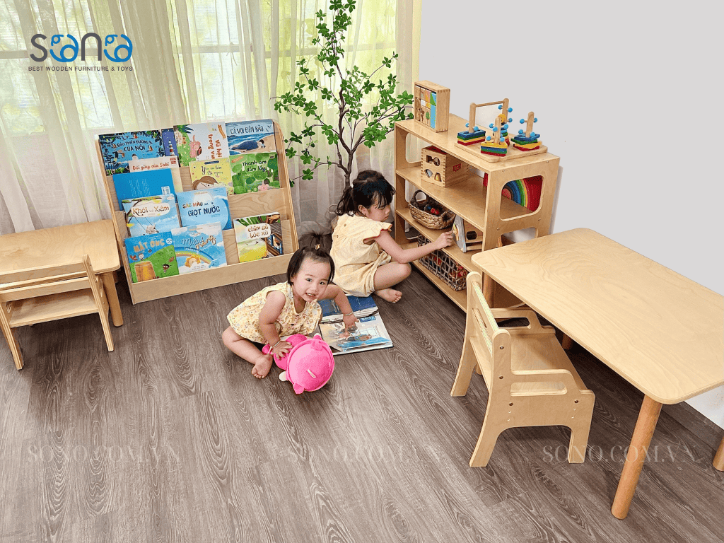 Không gian phòng trẻ em theo phương pháp Montessori