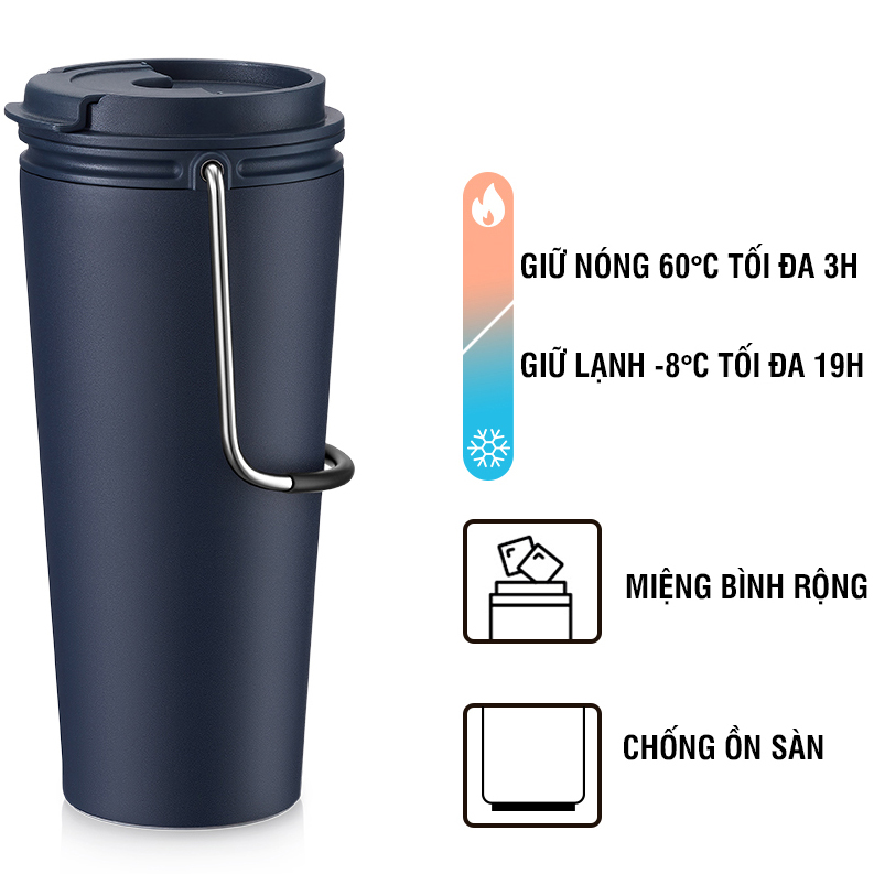 LHC4269NVY - Bình giữ nhiệt LocknLock Bucket Tumbler - Màu xanh navy