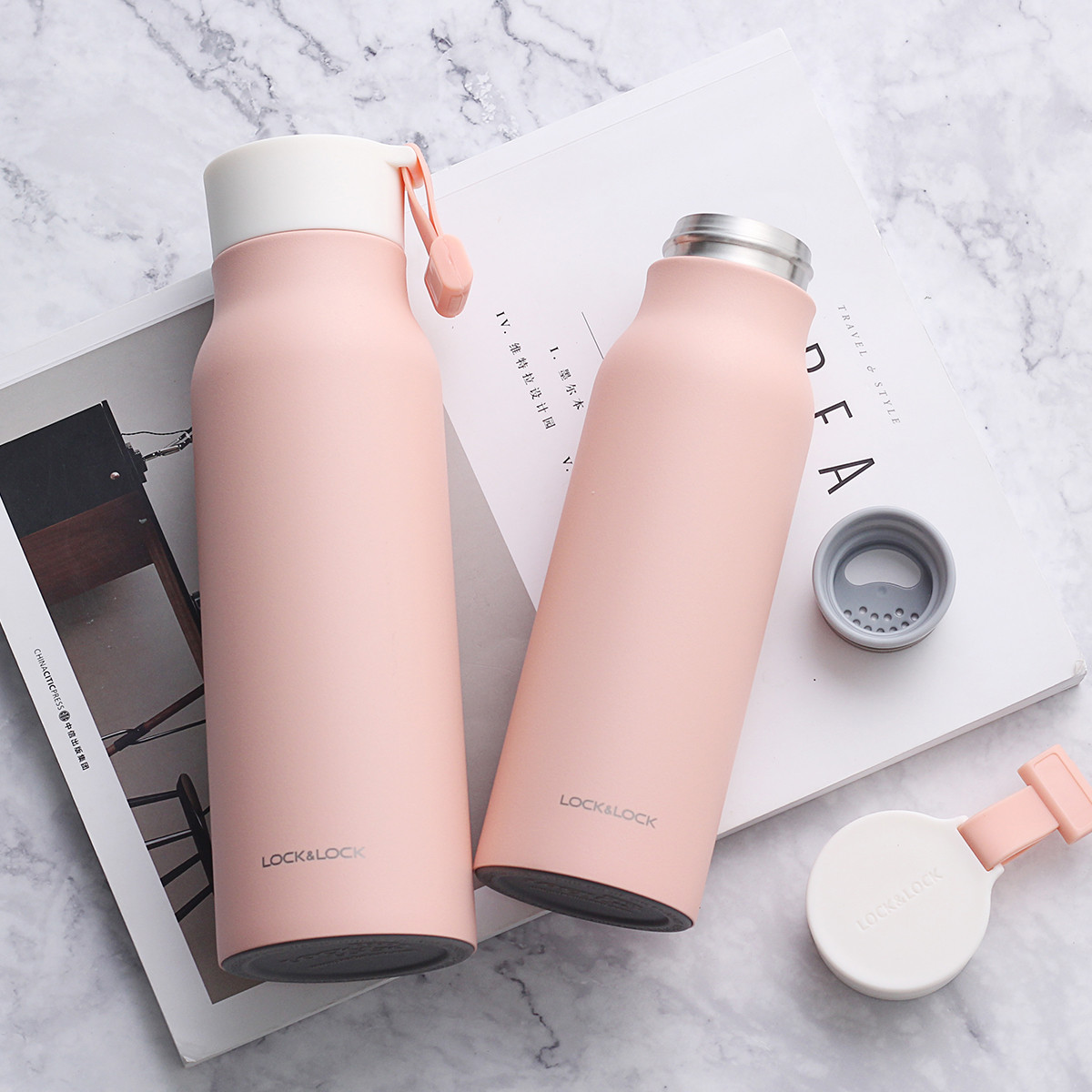 Bình giữ nhiệt Lock&Lock NAME TUMBLER LHC4125PIK 500ml