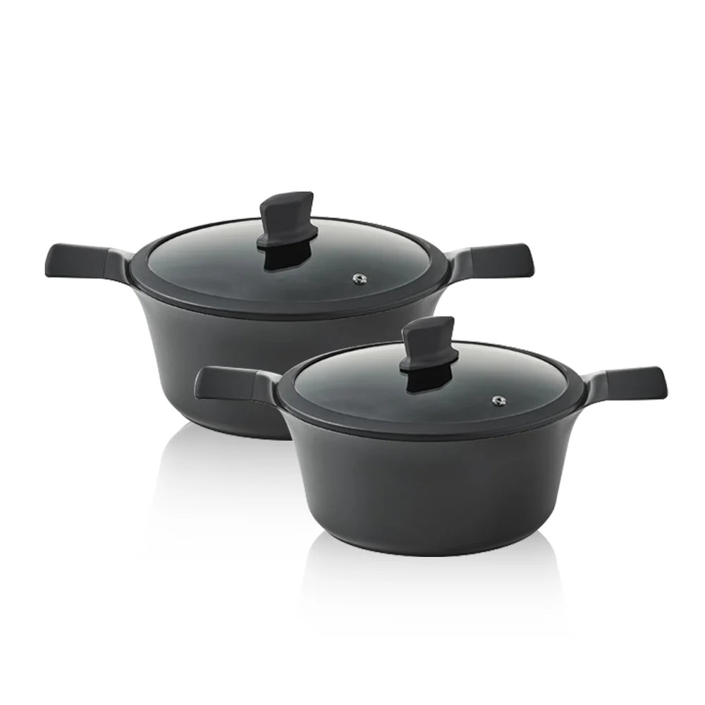 CAC2011 - Nồi EDGE Lock&Lock 20cm ( Có thể sử dụng bếp từ ) - màu đen