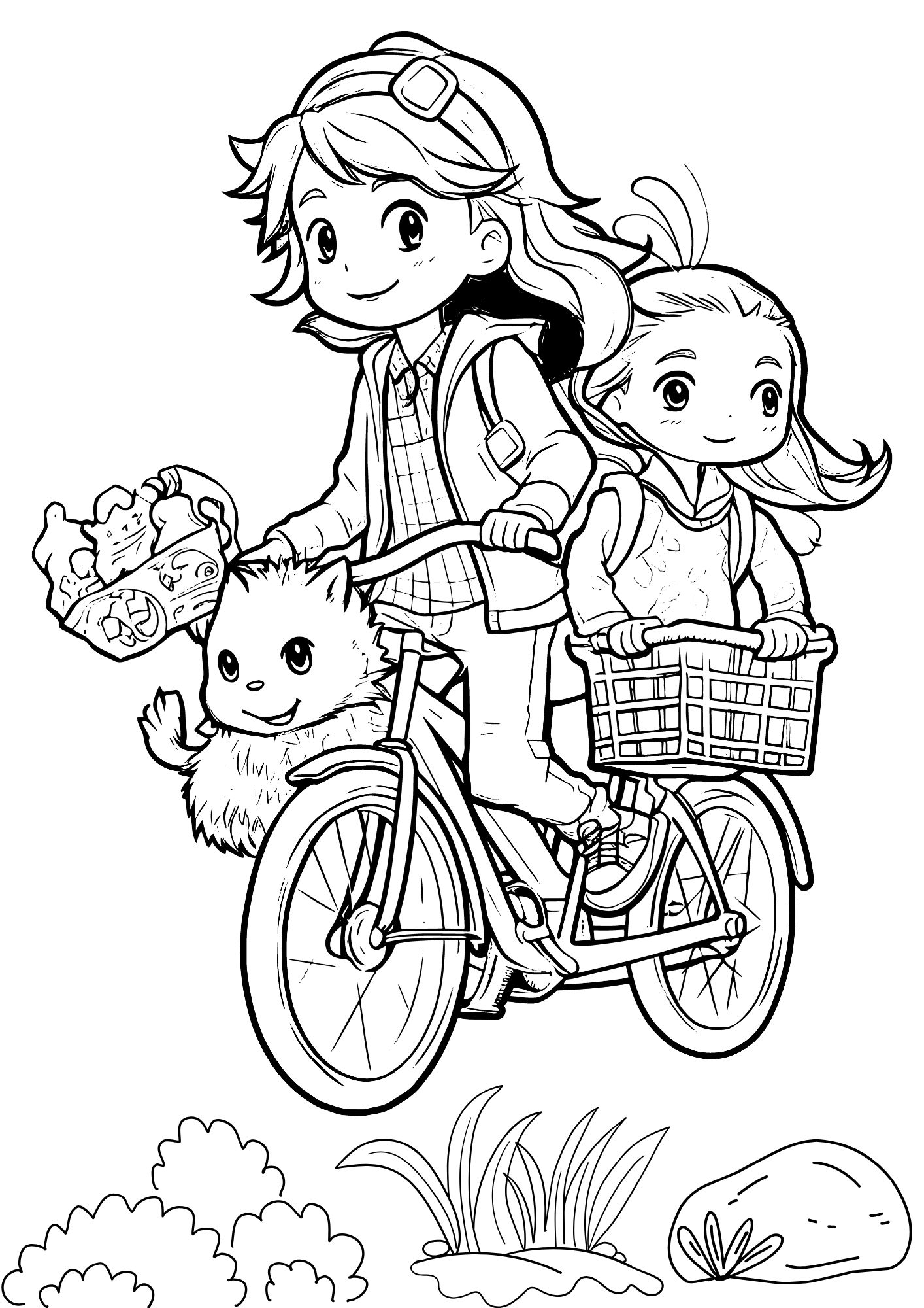 Tranh Tô Màu Anime Girl Cho Bé 9-12 Tuổi ảnh 14