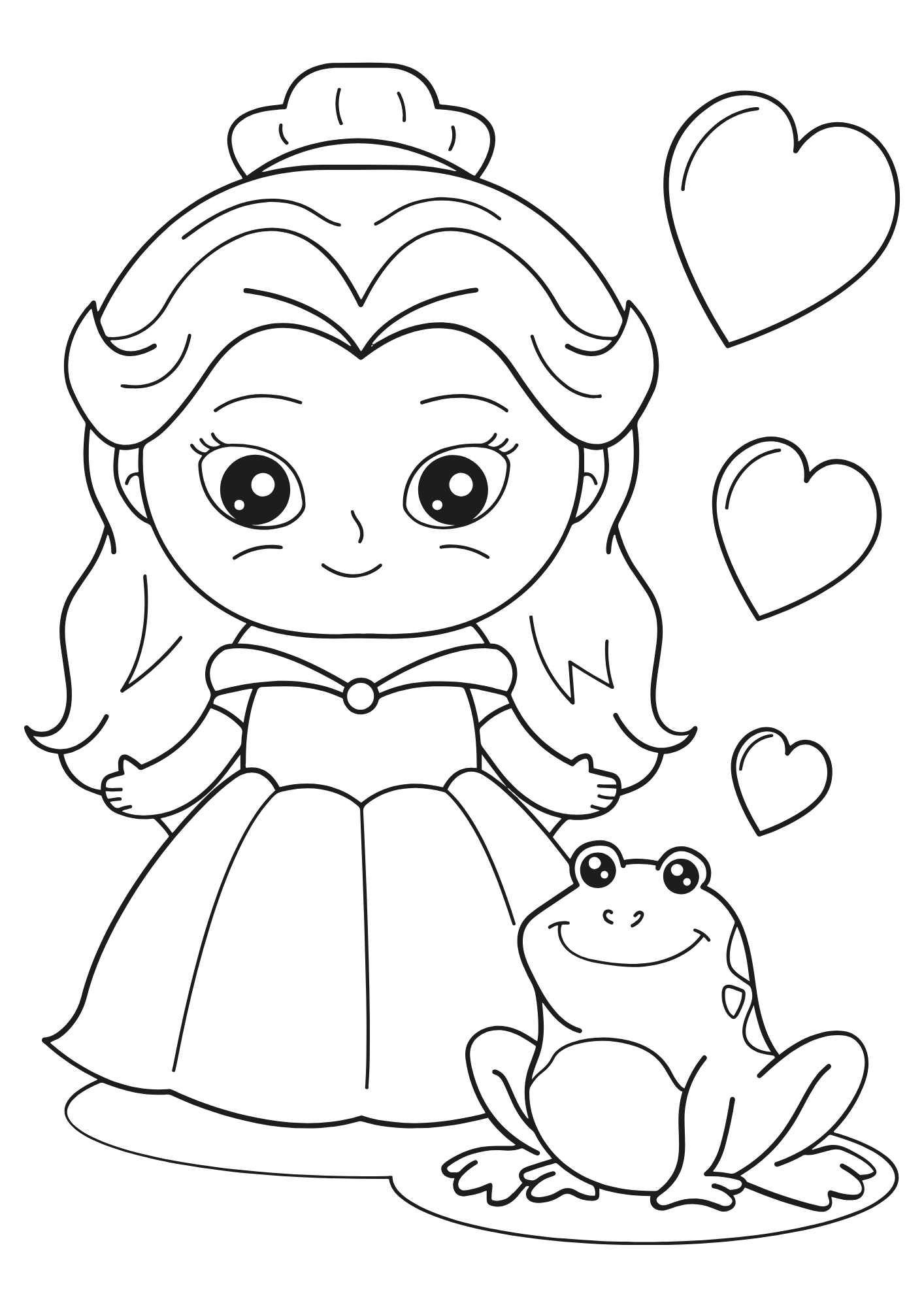 Tranh Tô Màu Công Chúa Cho Bé 3-5 Tuổi ảnh 11