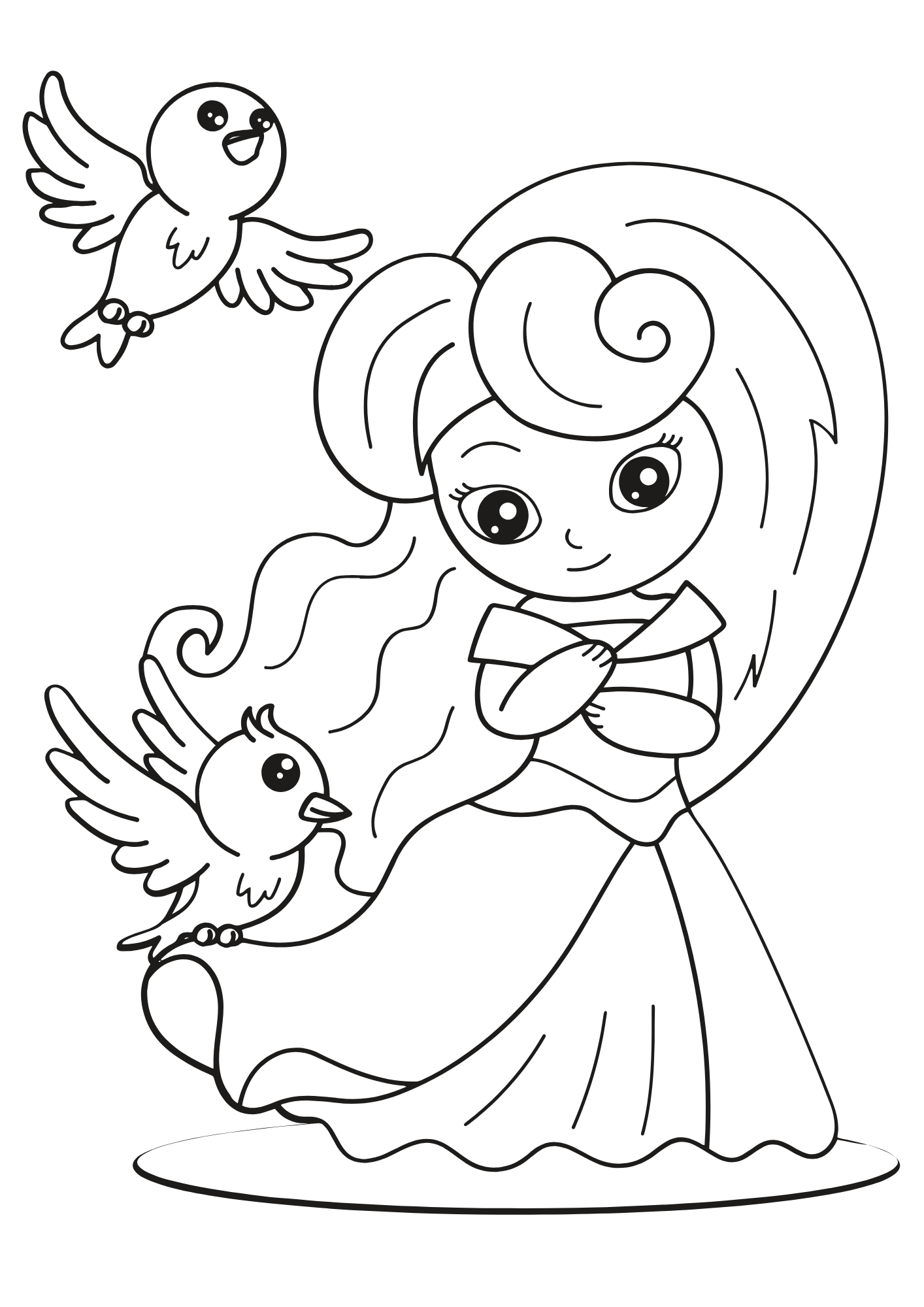 Tranh Tô Màu Công Chúa Cho Bé 3-5 Tuổi ảnh 2