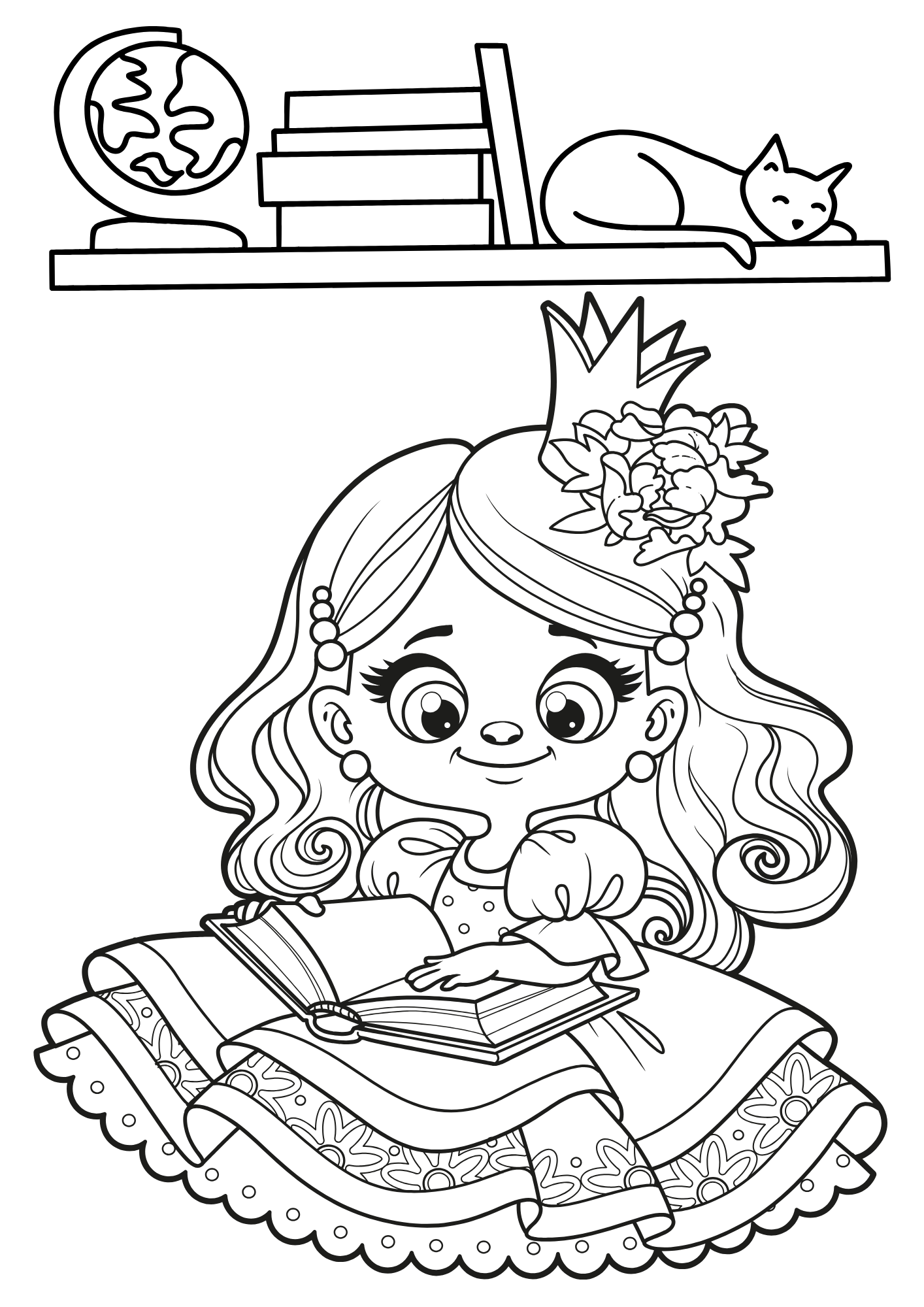 Tranh Tô Màu Công Chúa Cho Bé 6-8 Tuổi ảnh 1