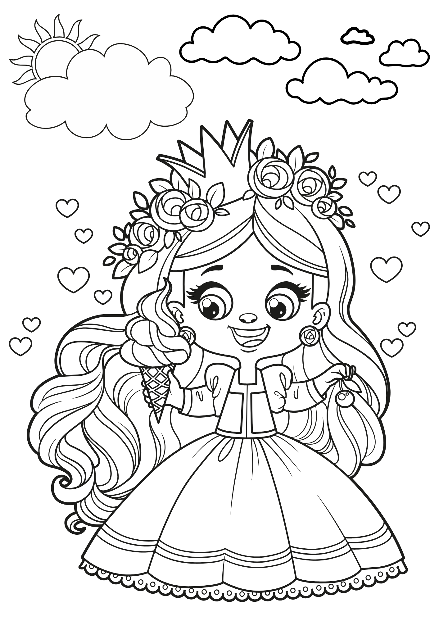 Tranh Tô Màu Công Chúa Cho Bé 6-8 Tuổi ảnh 13