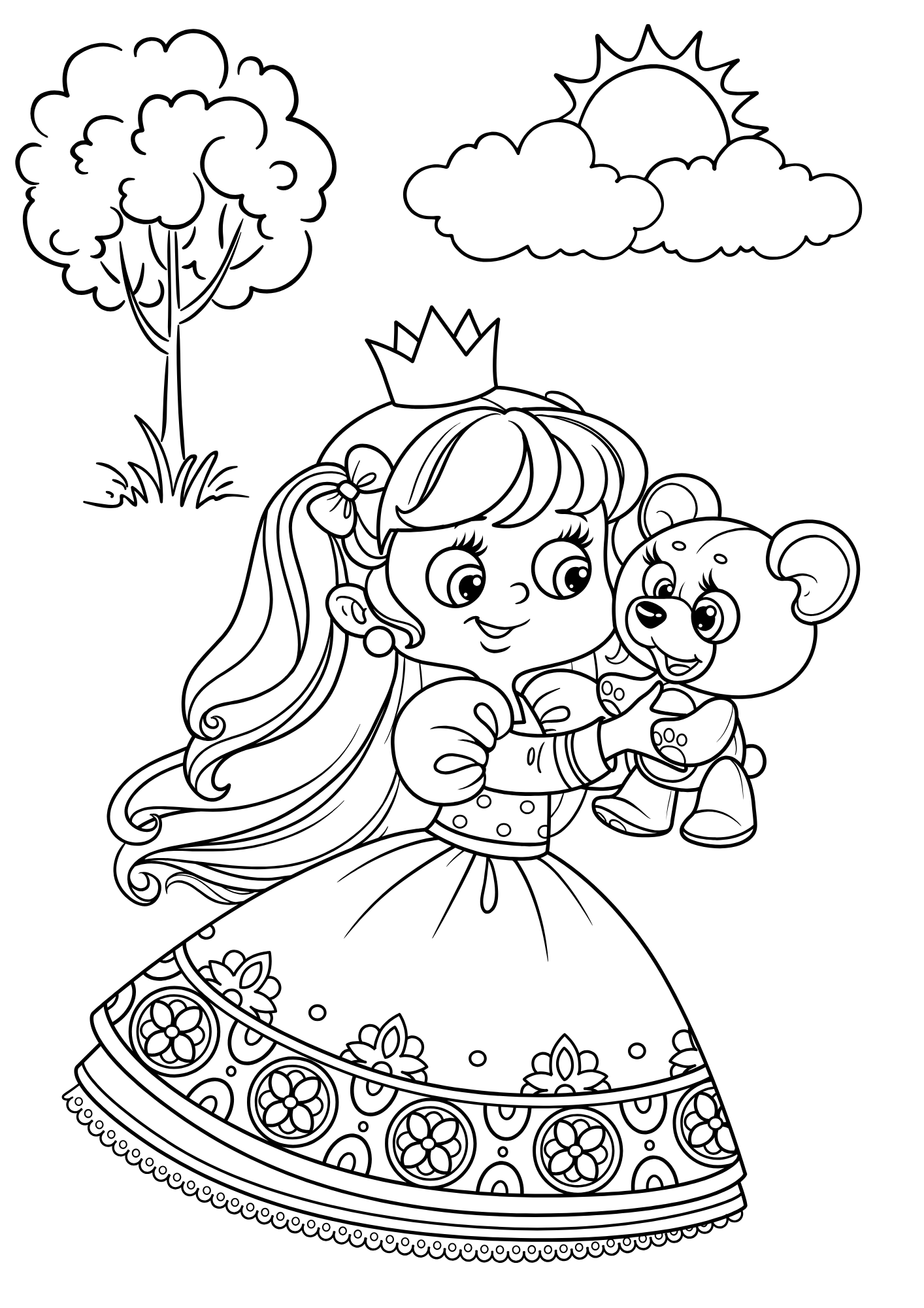 Tranh Tô Màu Công Chúa Cho Bé 6-8 Tuổi ảnh 14