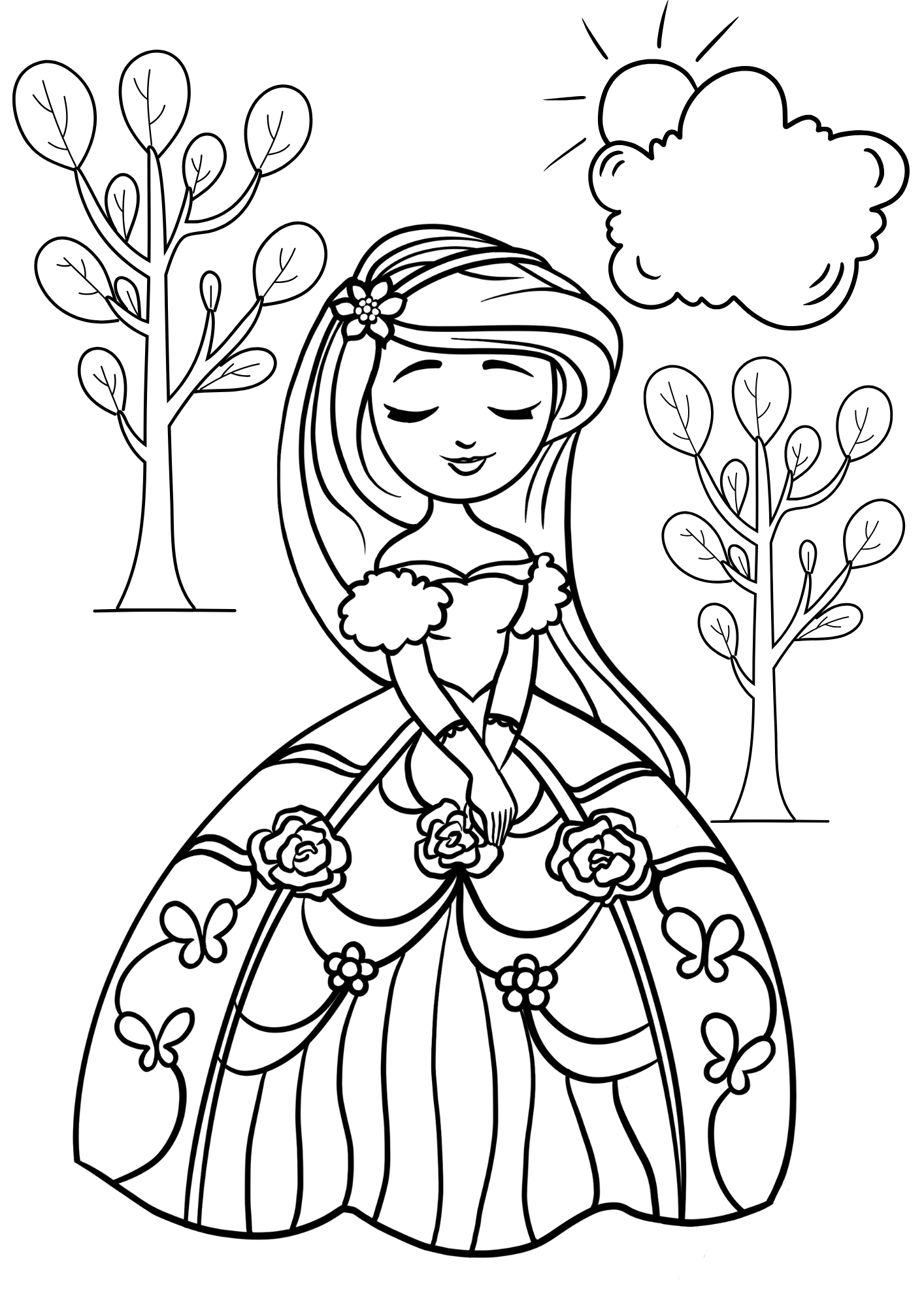 Tranh Tô Màu Công Chúa Cho Bé 6-8 Tuổi ảnh 15