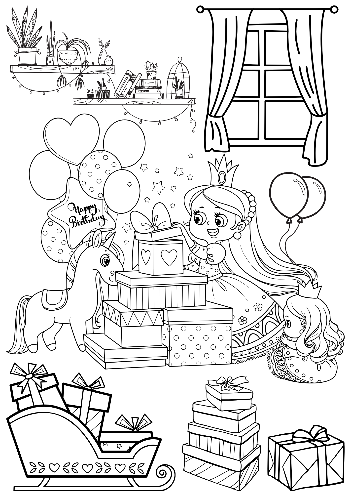 Tranh Tô Màu Công Chúa Cho Bé 9-12 Tuổi ảnh 11