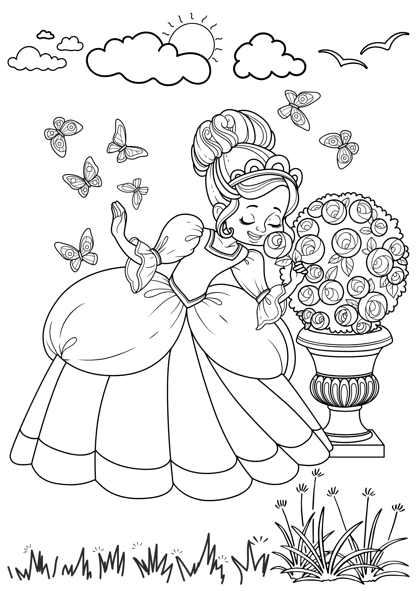 Tranh Tô Màu Công Chúa Cho Bé 9-12 Tuổi ảnh 12