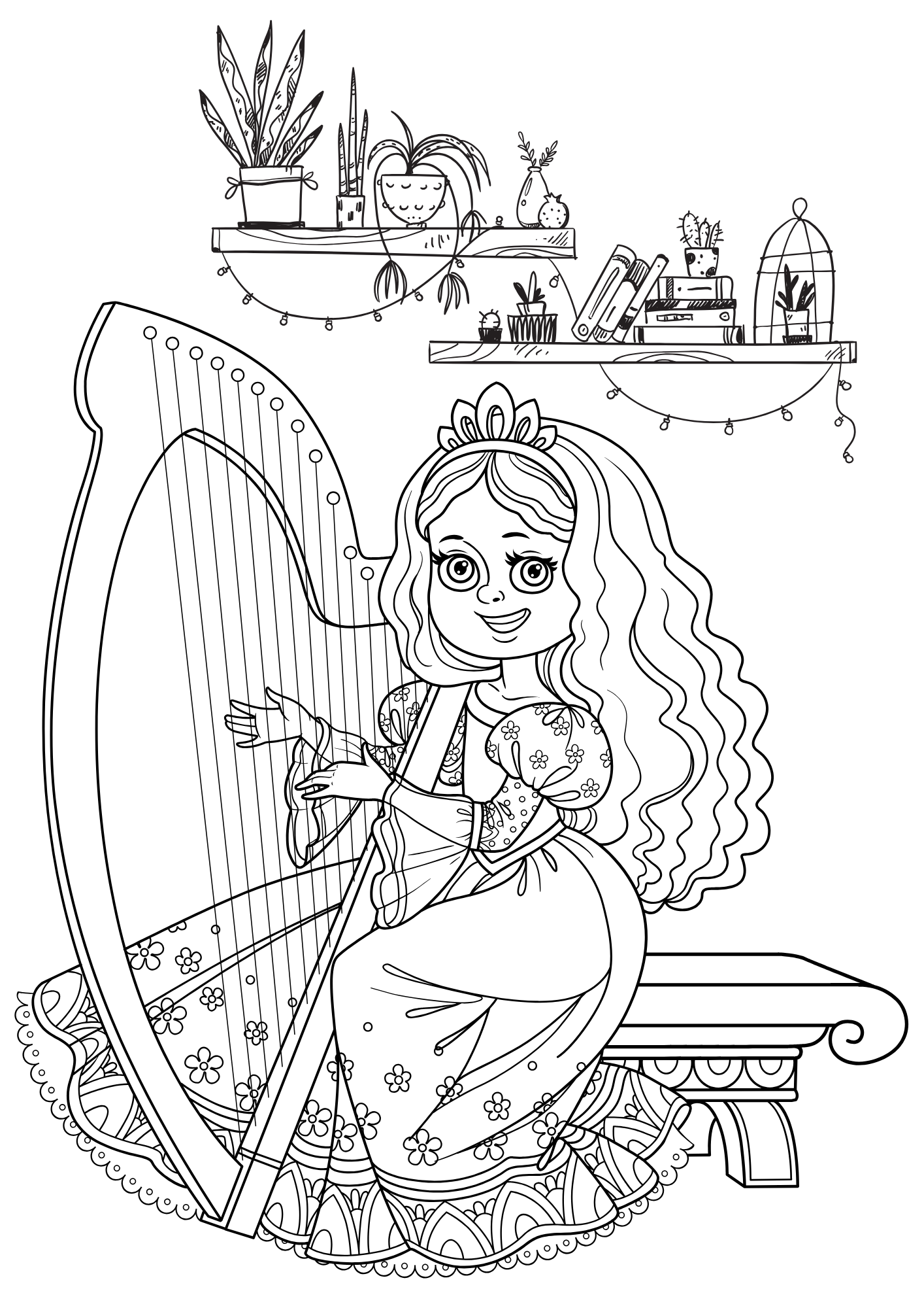 Tranh Tô Màu Công Chúa Cho Bé 9-12 Tuổi ảnh 13