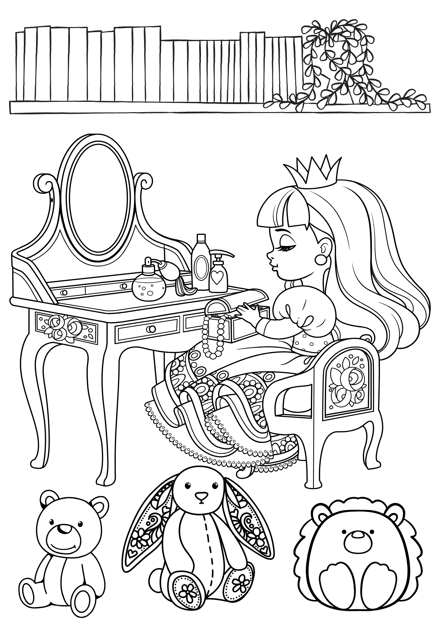 Tranh Tô Màu Công Chúa Cho Bé 9-12 Tuổi ảnh 14