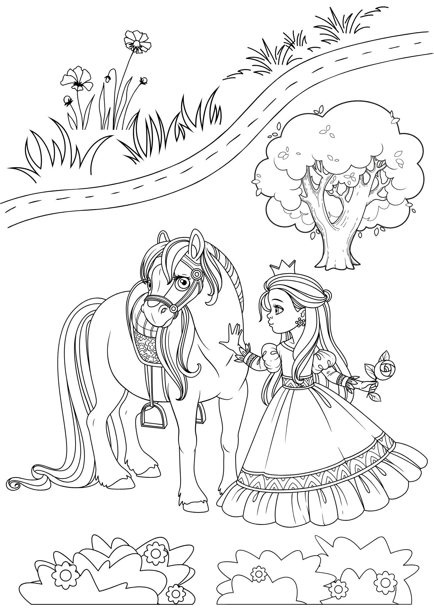 Tranh Tô Màu Công Chúa Cho Bé 9-12 Tuổi ảnh 15