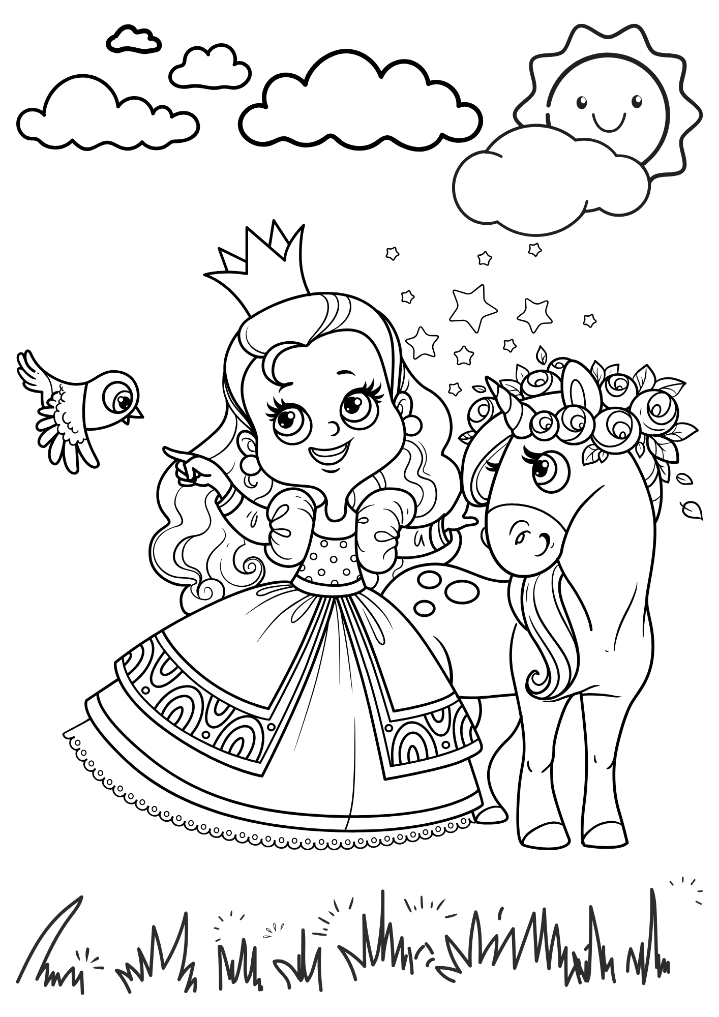 Tranh Tô Màu Công Chúa Cho Bé 9-12 Tuổi ảnh 17