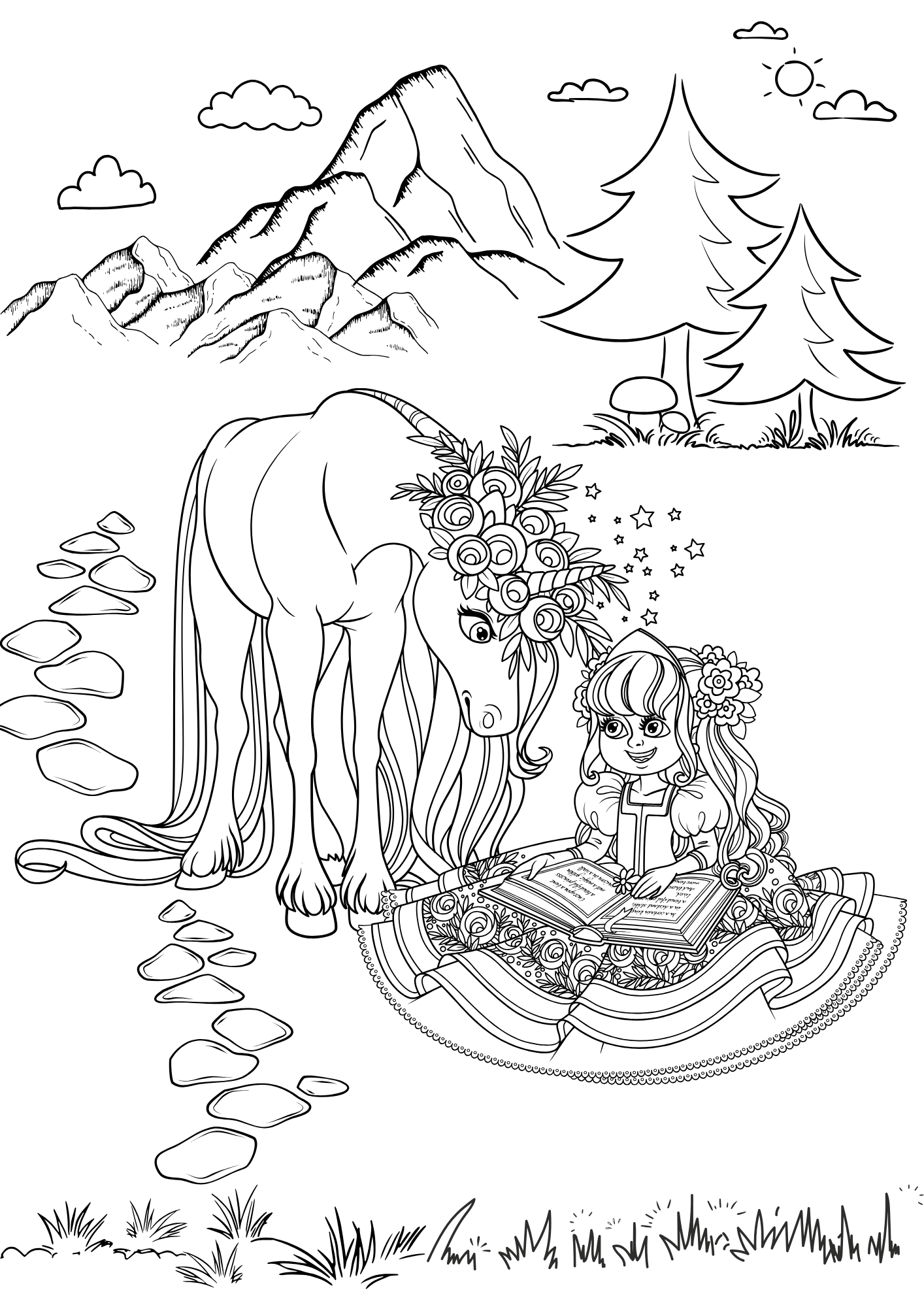 Tranh Tô Màu Công Chúa Cho Bé 9-12 Tuổi ảnh 2