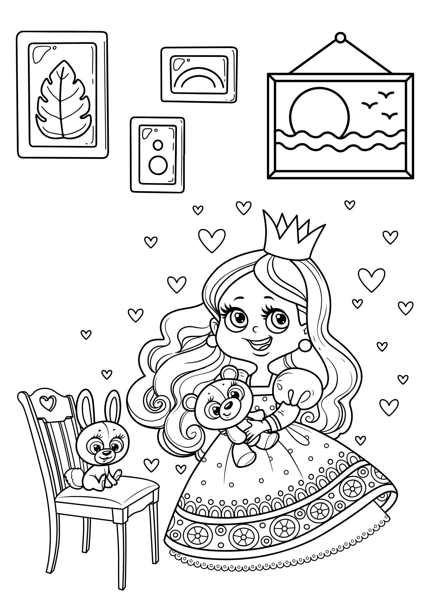 Tranh Tô Màu Công Chúa Cho Bé 9-12 Tuổi ảnh 3