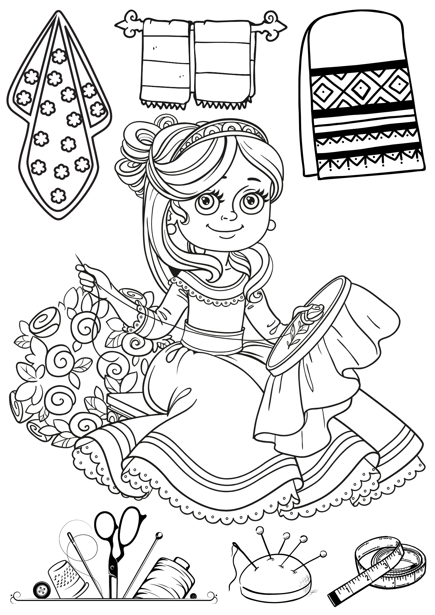 Tranh Tô Màu Công Chúa Cho Bé 9-12 Tuổi ảnh 8