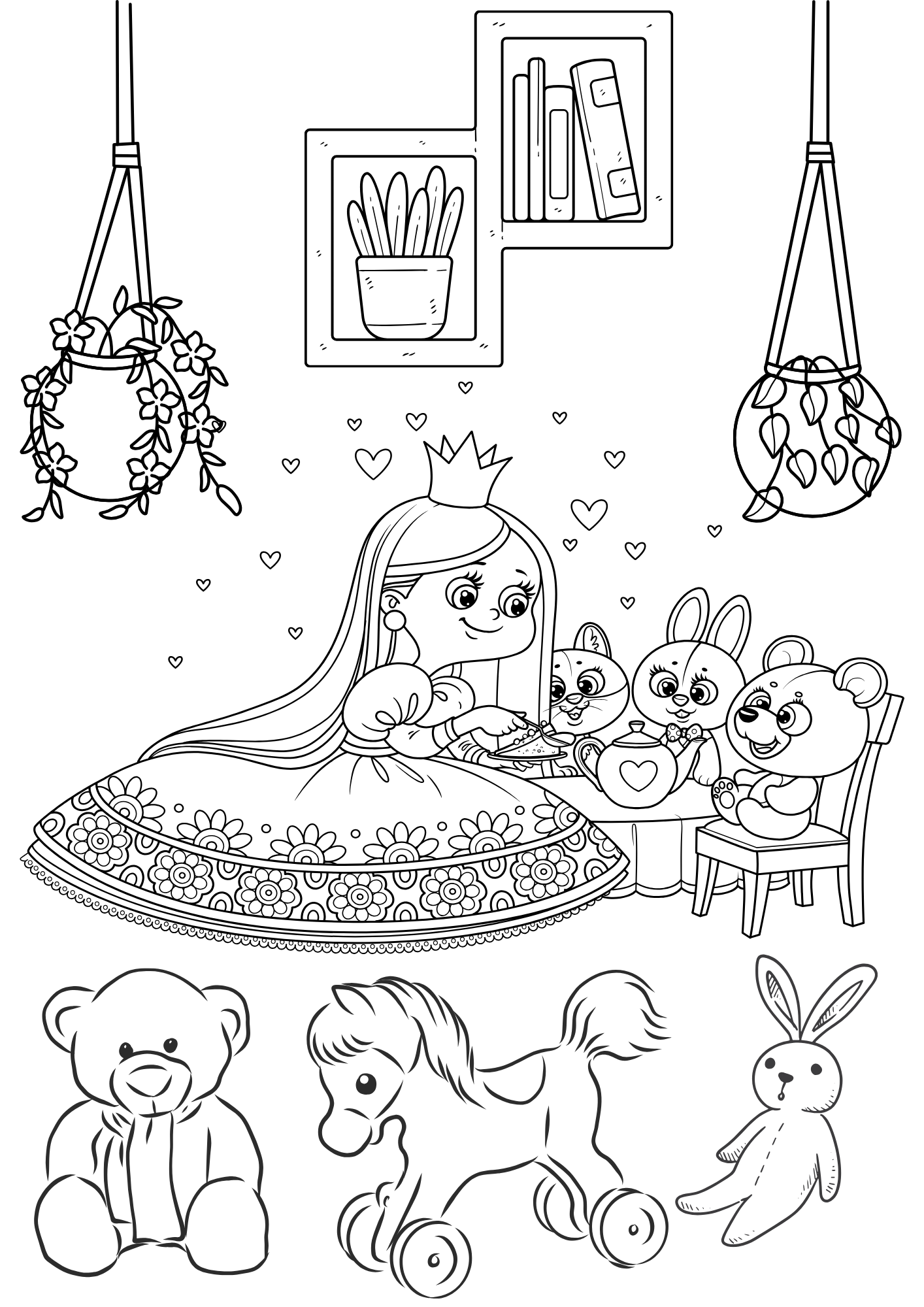 Tranh Tô Màu Công Chúa Cho Bé 9-12 Tuổi ảnh 9