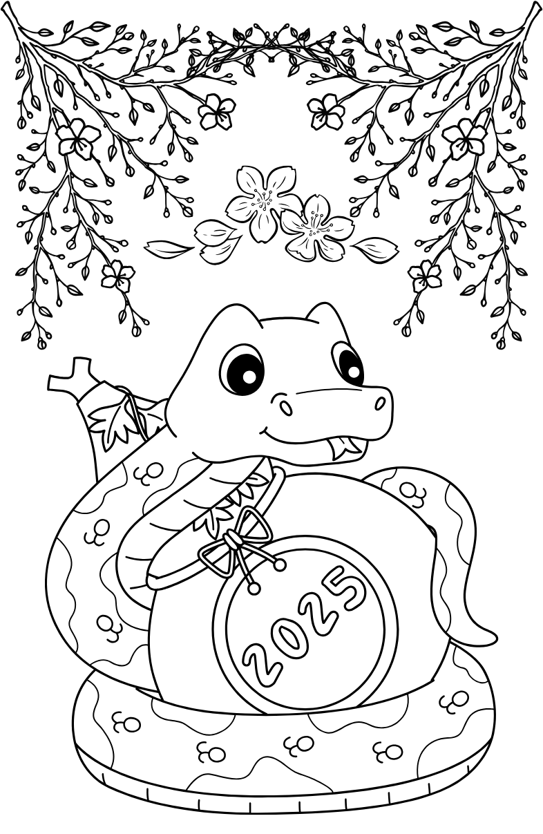 Tranh Tô Màu Hoa Mai Cho Bé 6-8 Tuổi ảnh 4