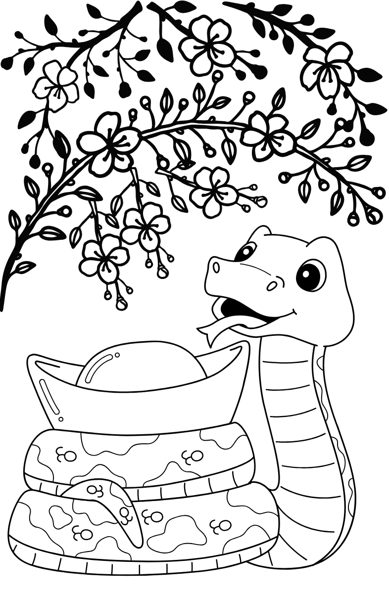 Tranh Tô Màu Hoa Mai Cho Bé 9-12 Tuổi ảnh 5