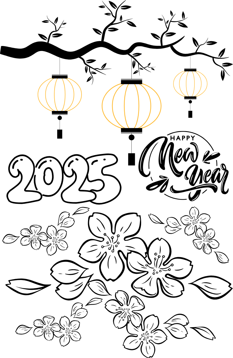 Tranh Tô Màu Hoa Mai Cho Bé 9-12 Tuổi ảnh 8