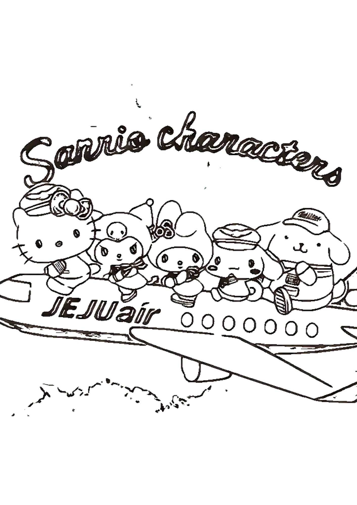 Tranh Tô Màu Kuromi Melody Cinnamoroll Cho Bé 6-8 Tuổi ảnh 27