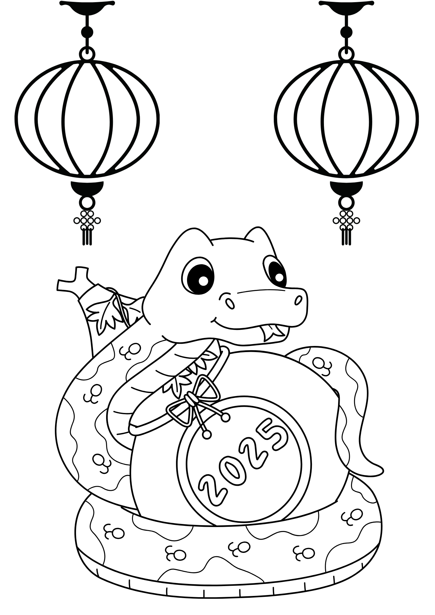 tranh tô màu tết 2025 cho trẻ 3-5 tuổi ảnh 6