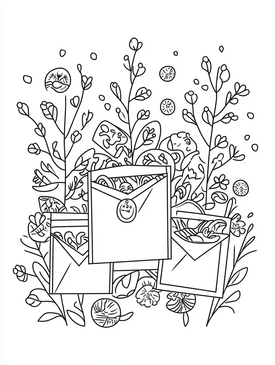 tranh tô màu tết 2025 cho trẻ 6-8 tuổi ảnh 15