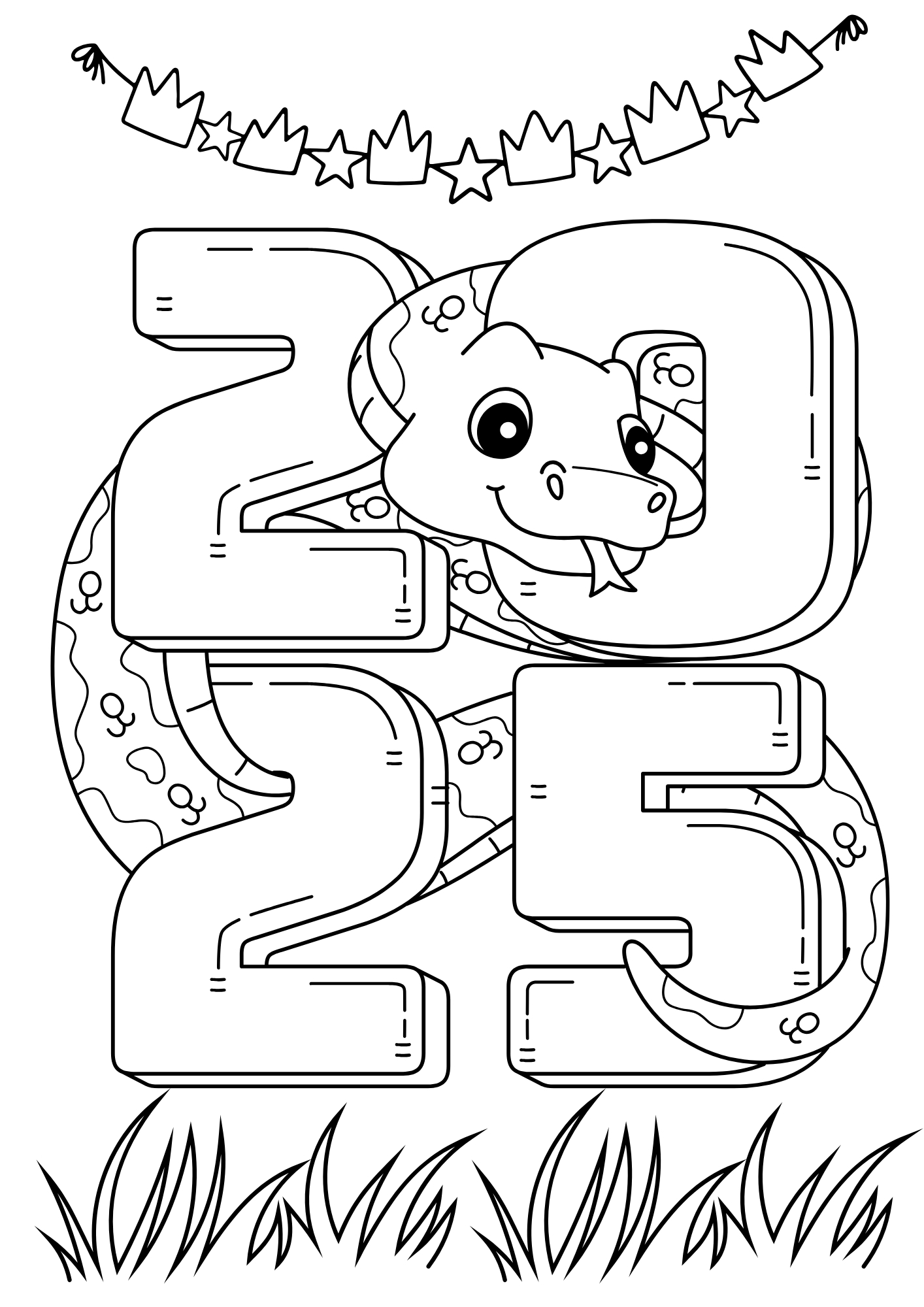 tranh tô màu tết 2025 cho trẻ 6-8 tuổi ảnh 5