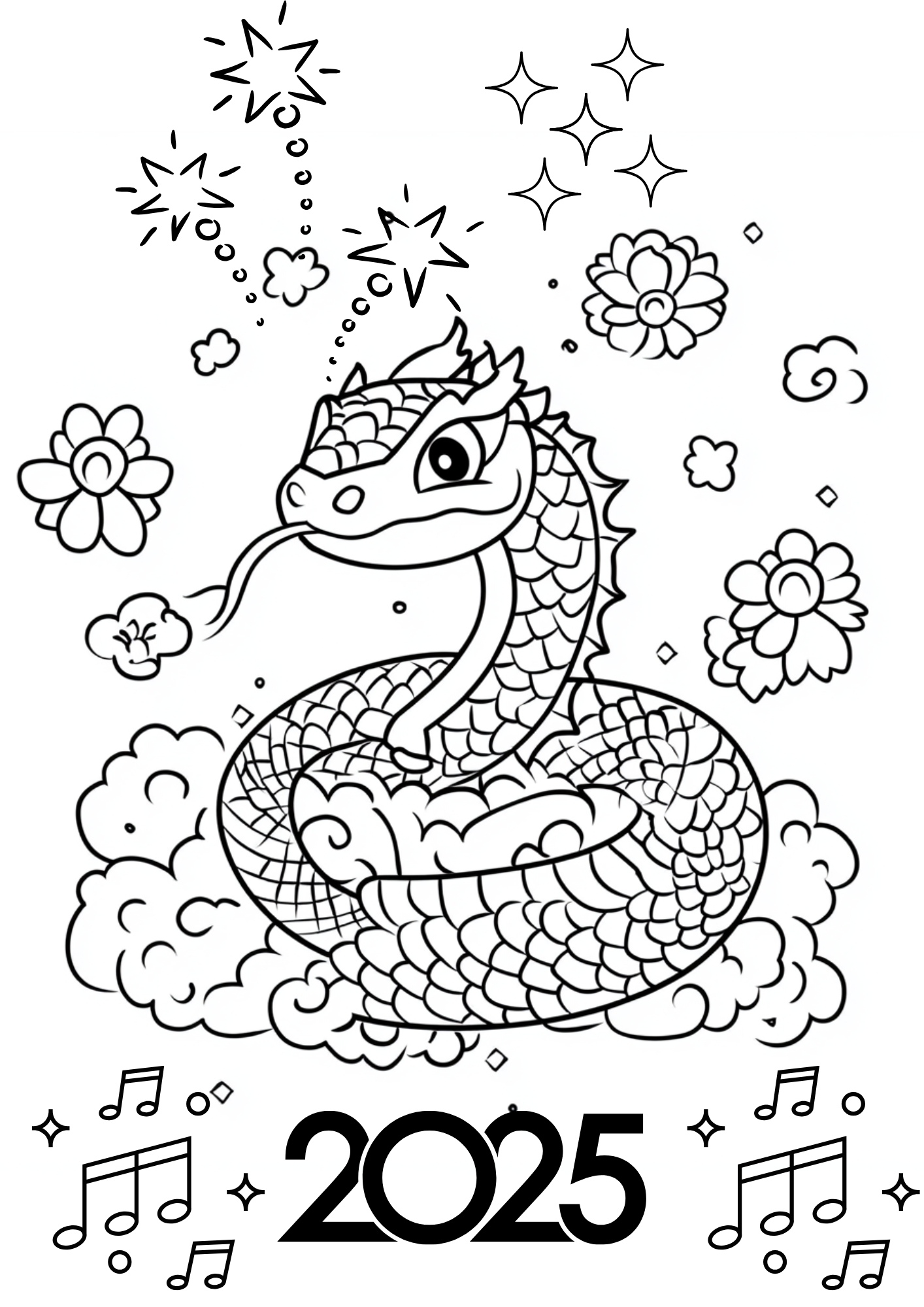 tranh tô màu tết 2025 cho trẻ 9 tuổi ảnh 2