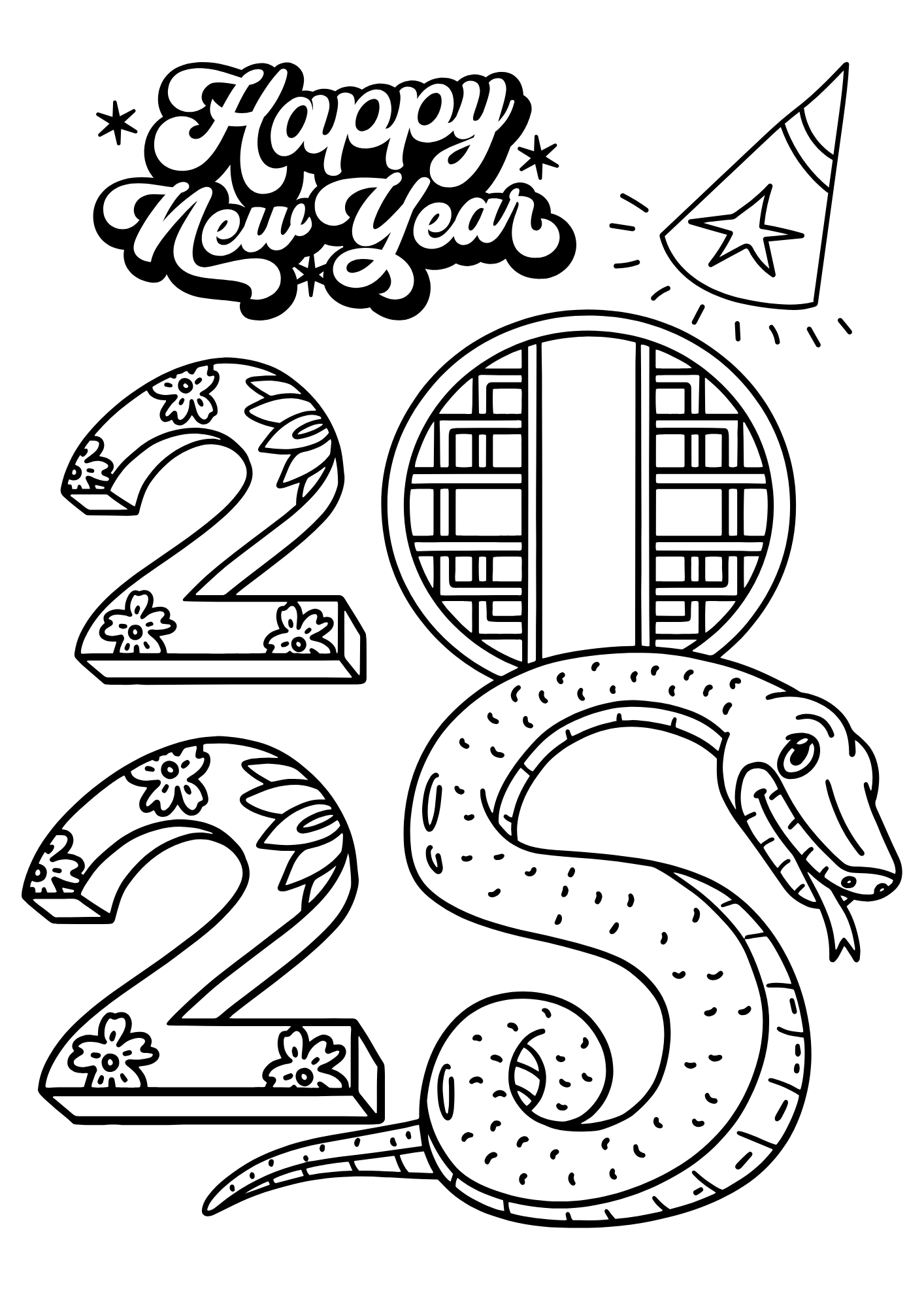 tranh tô màu tết 2025 cho trẻ 9 tuổi ảnh 4