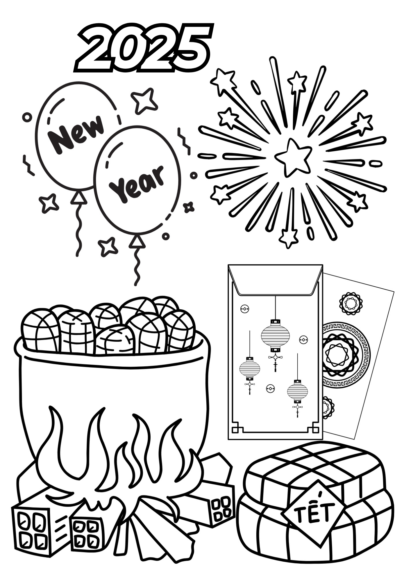 tranh tô màu tết 2025 cho trẻ 9 tuổi ảnh 6