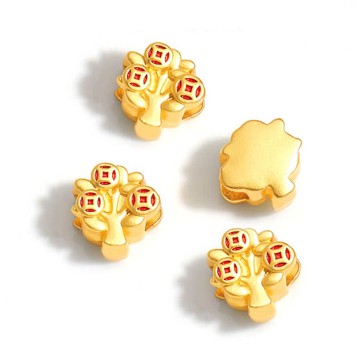 Charm hình cây tài lộc phong thủy