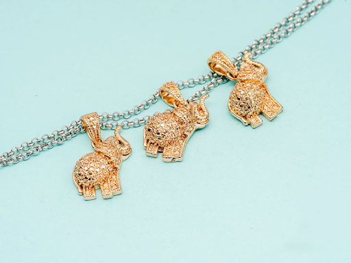 Charm hình con voi phong thủy