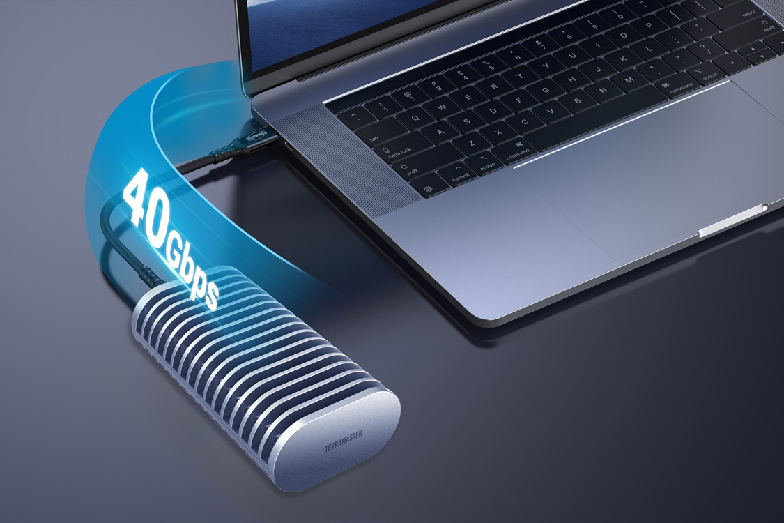 box ssd terramaster d1 ssd plus usb4 40gbps