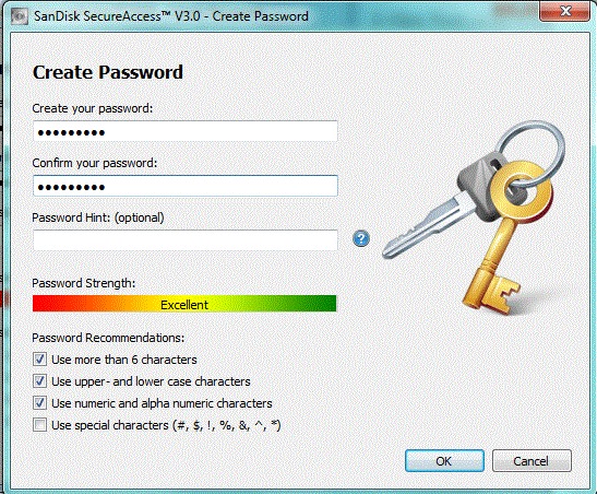 hướng dẫn cài đặt phần mềm sandisk privateaccess bước 7