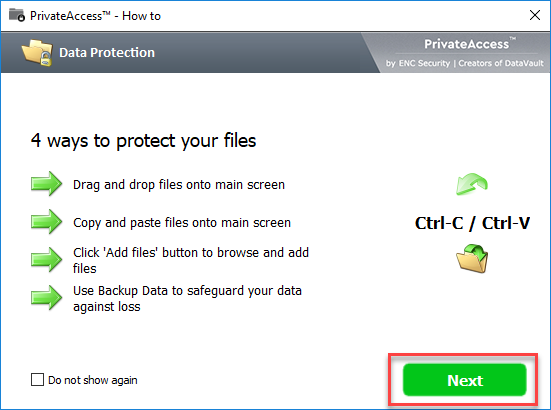 hướng dẫn cài đặt phần mềm sandisk privateaccess bước 8