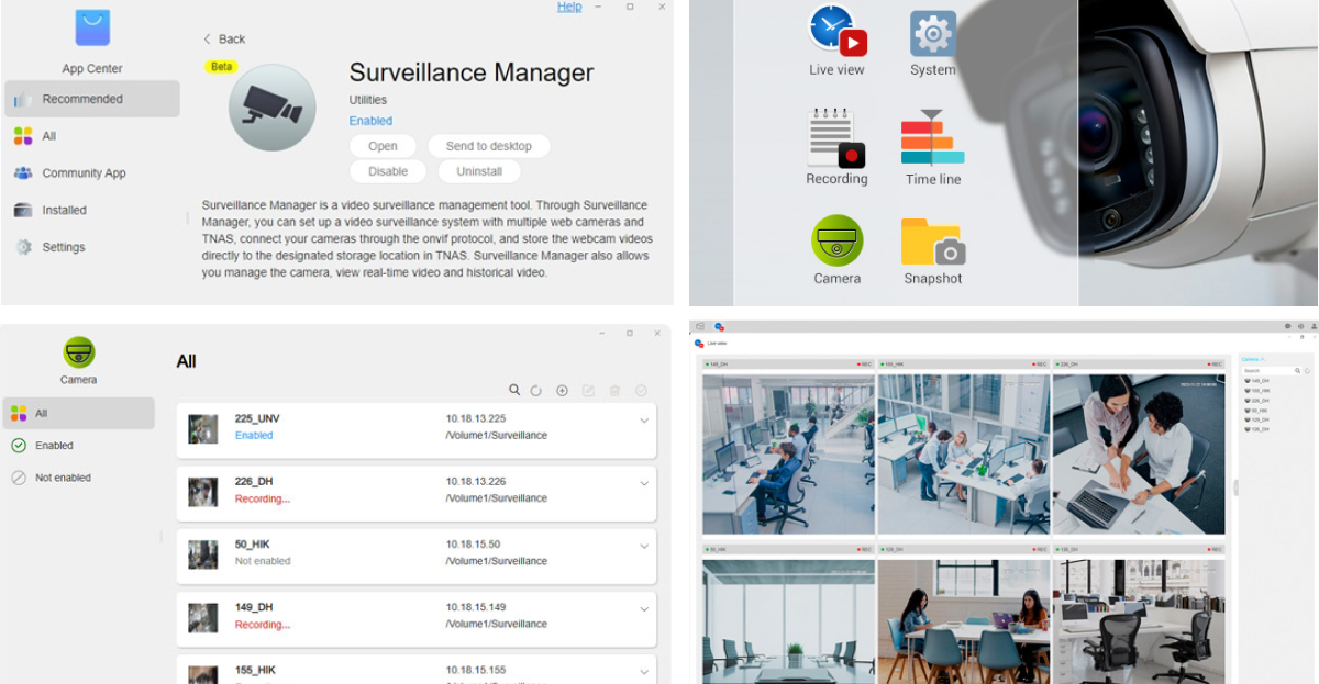 Giới thiệu về ứng dụng Surveillance Manager trên thiết bị NAS TerraMaster