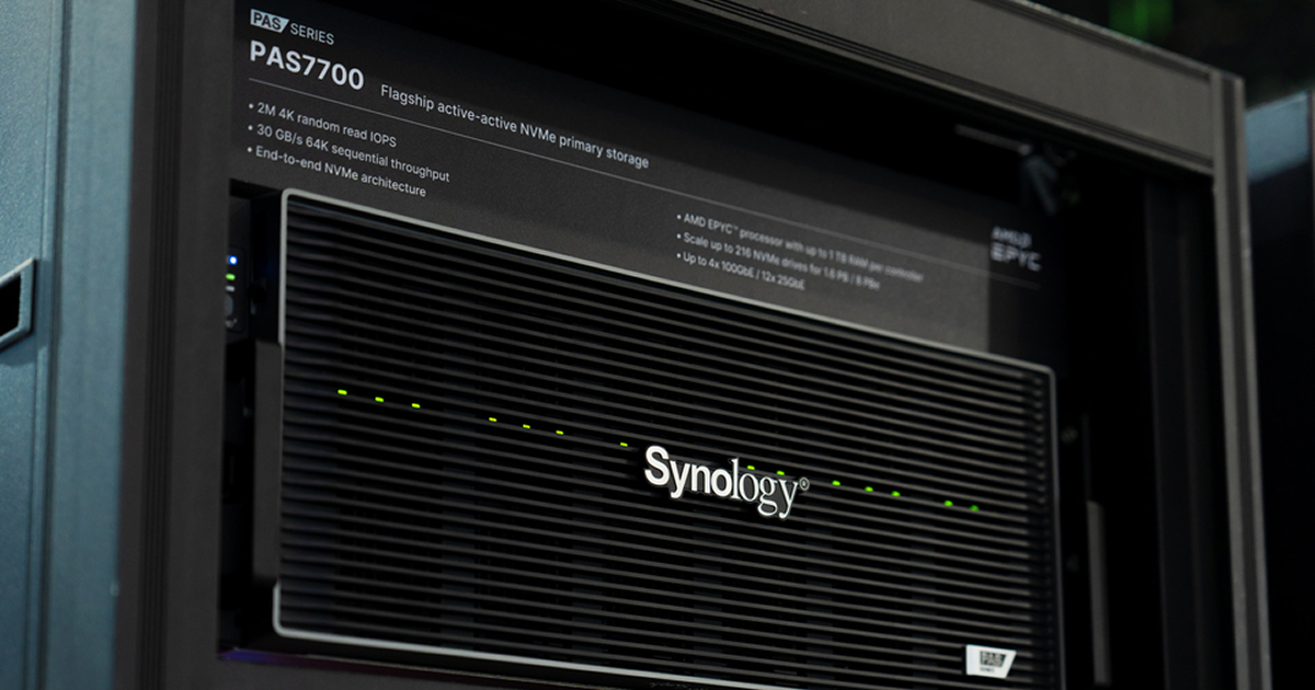 Synology PAS7700, đây là một hệ thống lưu trữ NVMe active-active