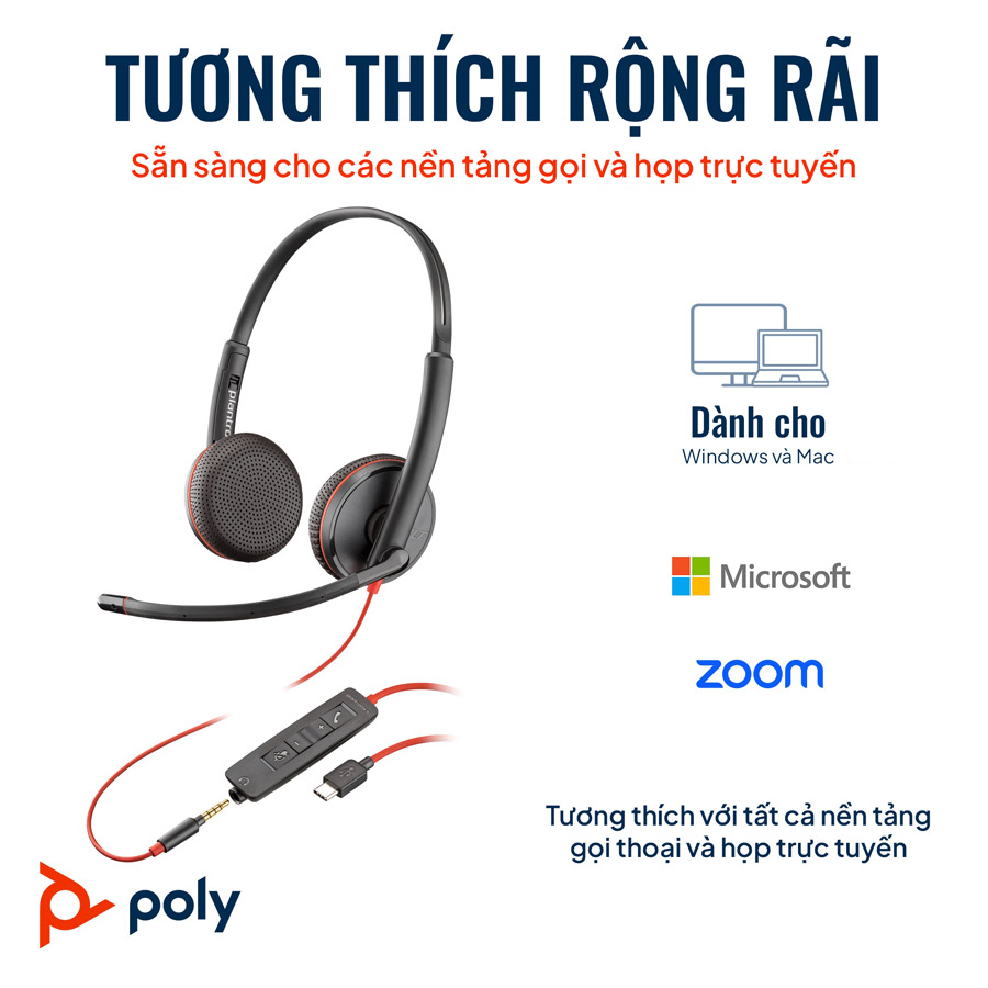 poly blackwire 3225