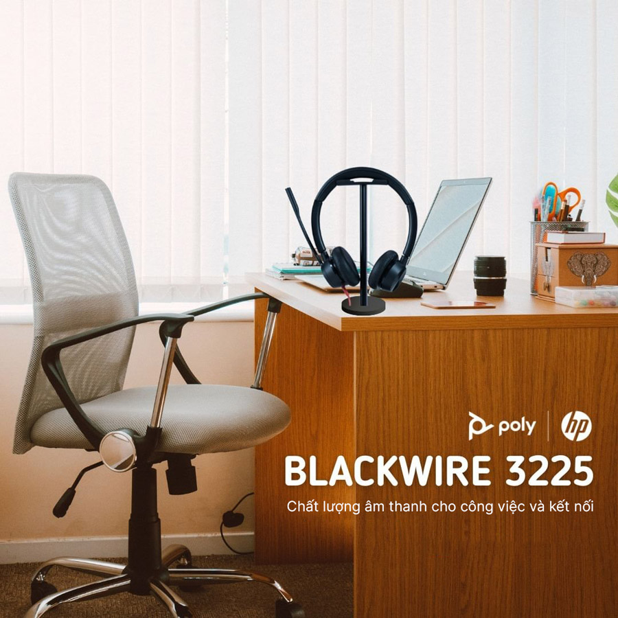 headset poly blackwire 3225 stereo usb-a