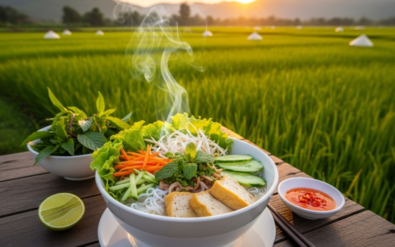 Bún Nước Lèo Chay – Hương Vị Miền Tây Đặc Biệt