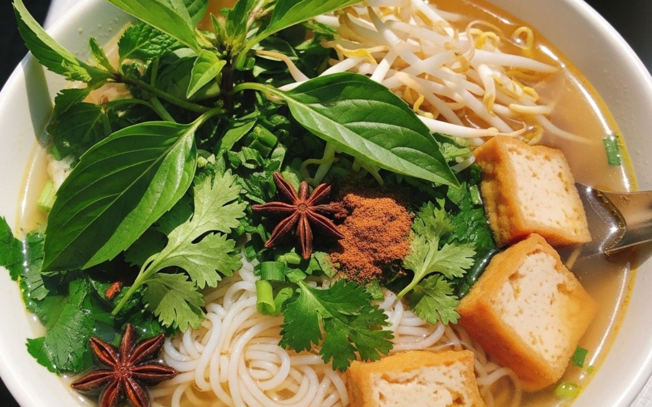 Cách Nấu Phở Chay Miền Nam: Bí Quyết Nước Dùng Đậm Đà, Ăn Kèm Đủ Loại Rau Thơm