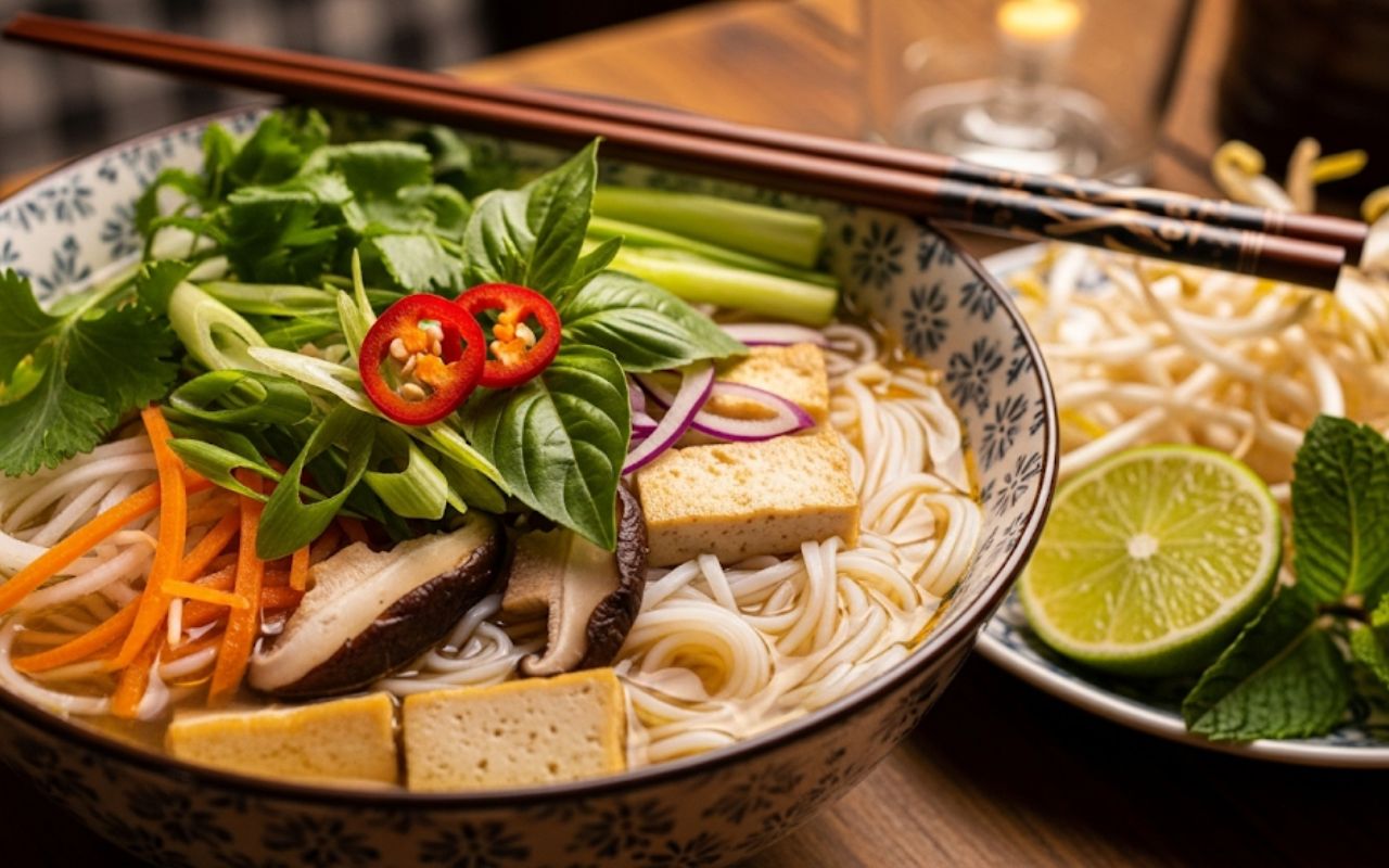 Phở Chay – Nước Dùng Thơm, Rau Củ Tươi Ngon