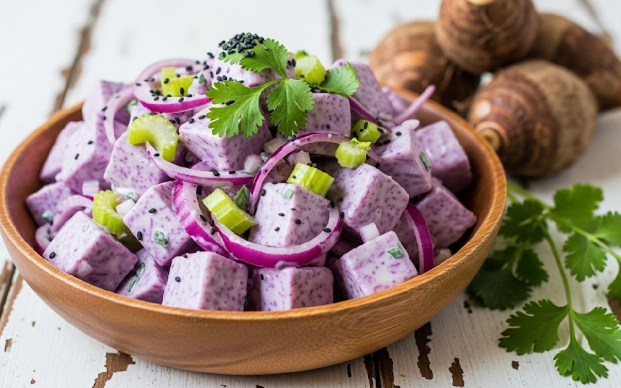 Gỏi Khoai Môn Chay: Món Ăn Thanh Đạm Ngon Miệng, Tốt Cho Sức Khỏe