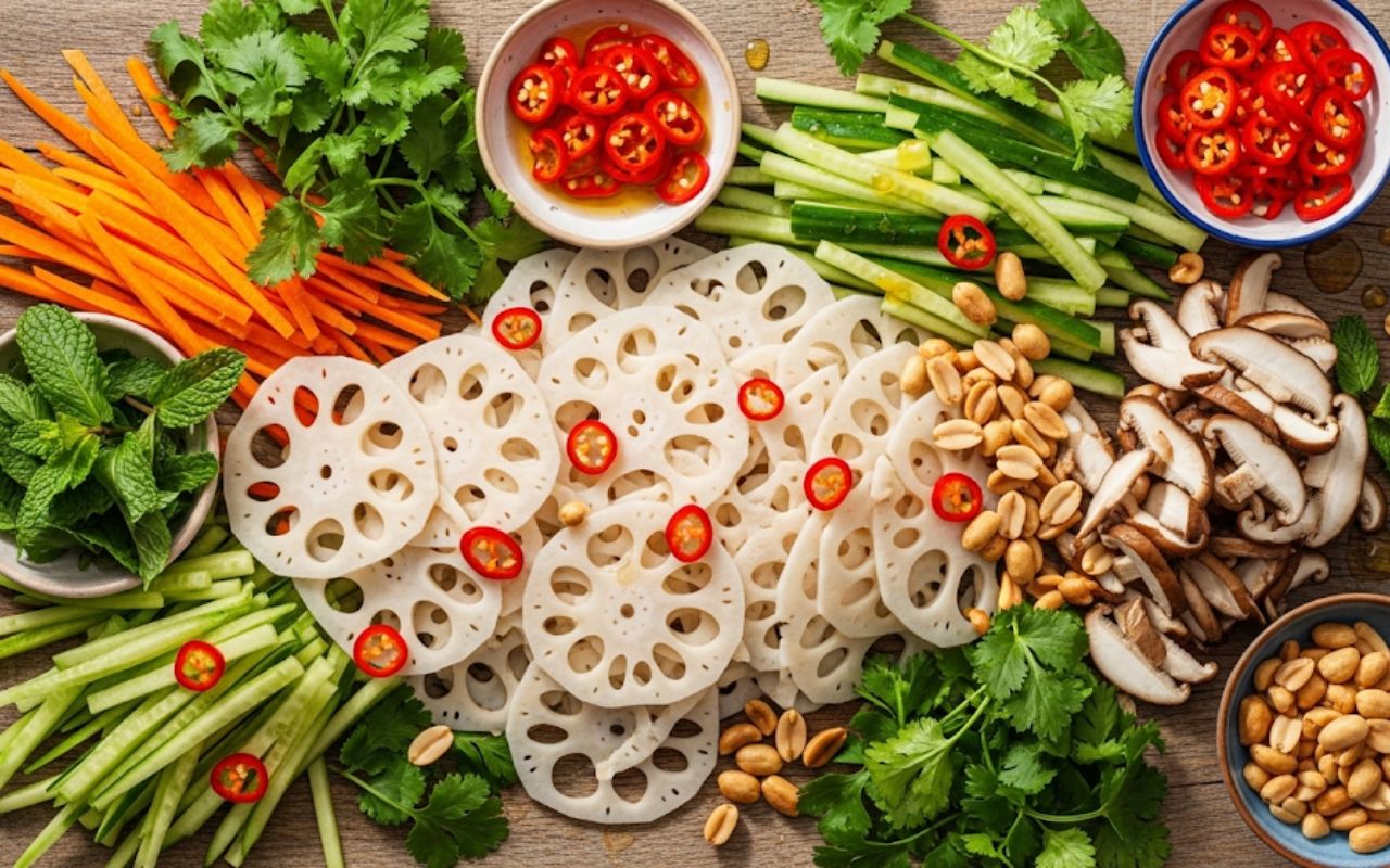 Gỏi Ngó Sen Chay - Món Ăn Ngon Lành, Dễ Làm Cho Mọi Nhà