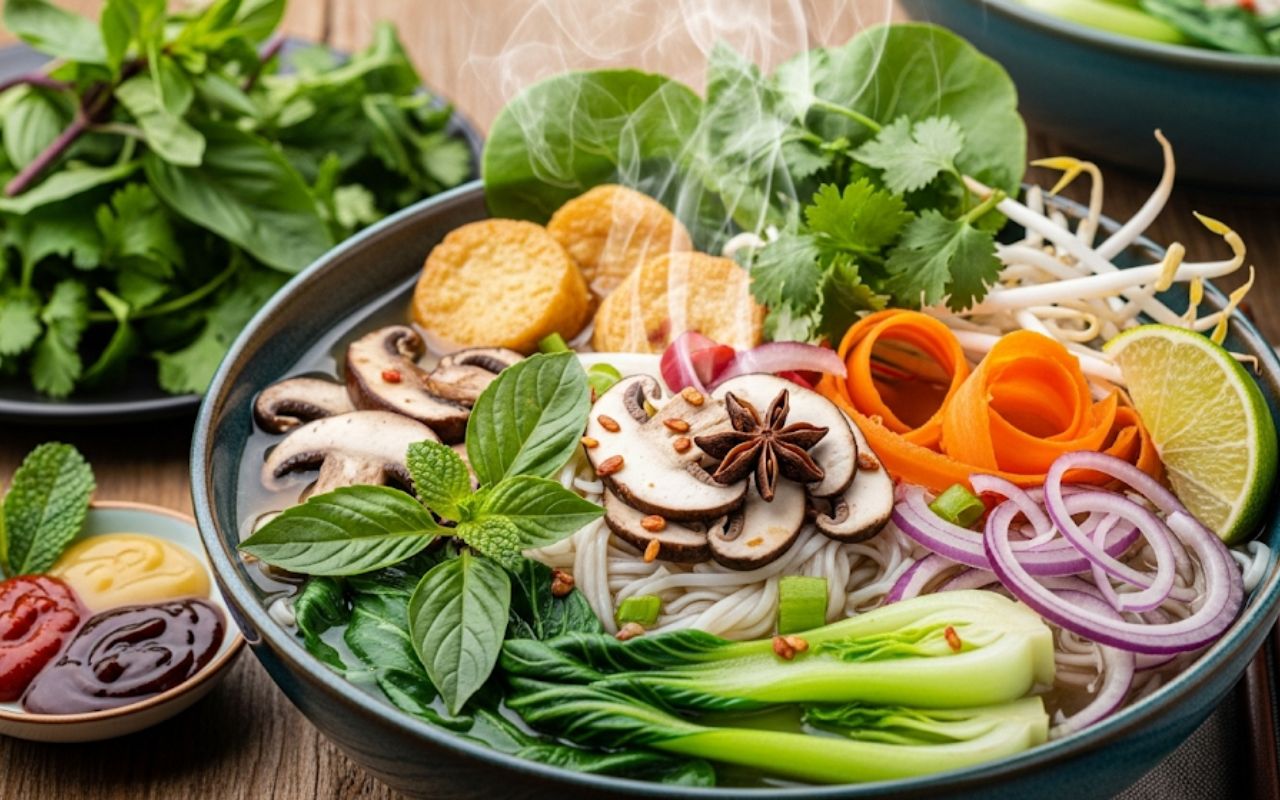 Phở Chay – Nước Dùng Thơm, Rau Củ Tươi Ngon