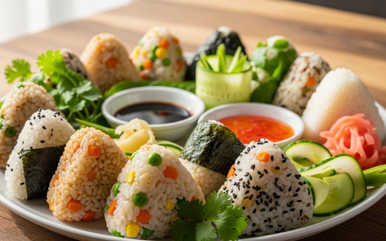 Cơm Nắm Chay – Tiện Mang, Nhân Nấm Thơm Ngon