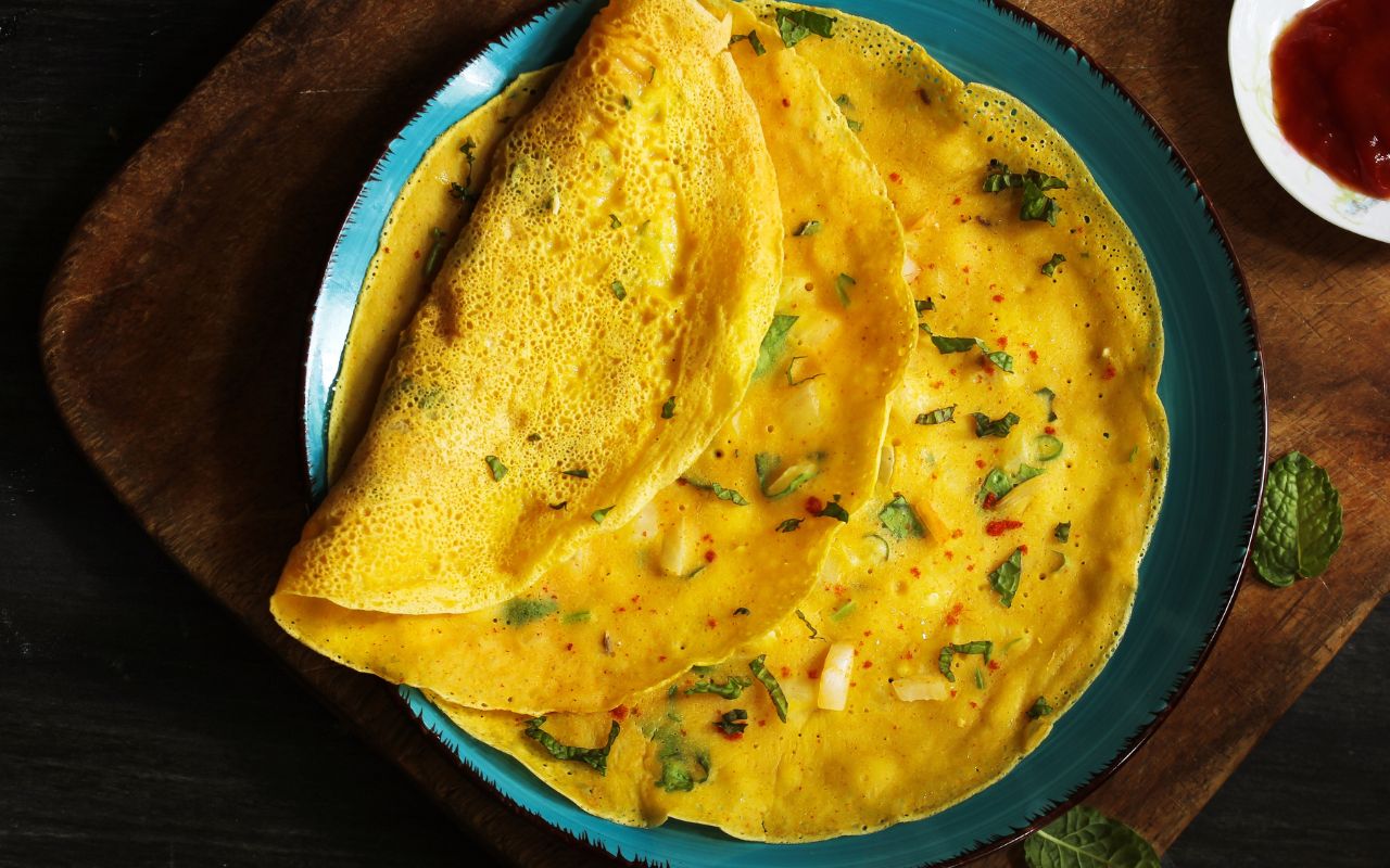 Bánh Xèo Chay – Vỏ Giòn, Nhân Nấm Rau Ngon