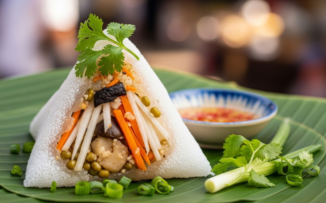 Bánh Ít Trần Chay – Nhân Đậu Xanh Thơm Ngon